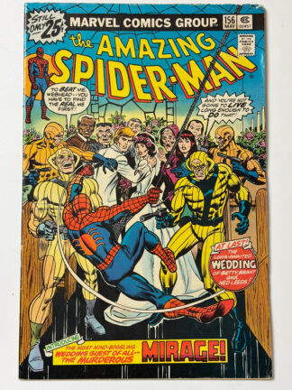 Amazing Spider-Man #156 (1976) 1st app. Mirage (Desmond Charne), Wedding Day of Ned Leads and Betty Brant - Cover