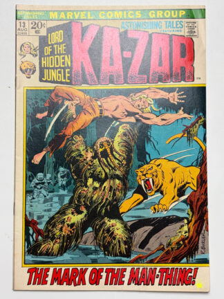 Astonishing Tales #13 (1972) 1st cover app. & 3rd app. Man-Thing - Cover