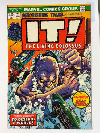 Astonishing Tales #23 (1974) 2nd app. Fin Fang Foom - Cover