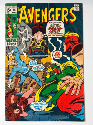 Avengers #86 (1971) 2nd team app. Squadron Supreme - Cover