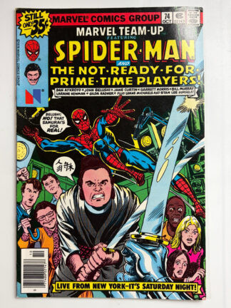 Marvel Team-Up #74 (1978) Features characters from Saturday Night Live - Cover