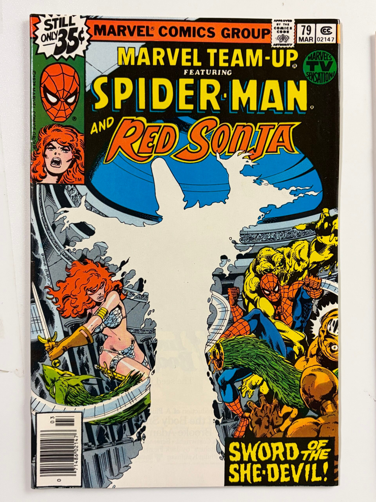 Marvel Team-Up #79 (1979) Mary Jane Watson as Red Sonja - Cover