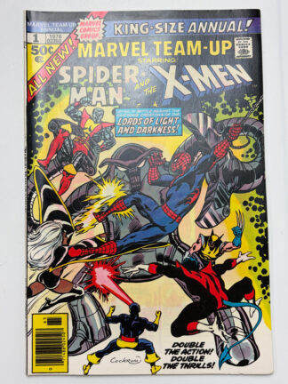 Marvel Team-Up Annual #1 (1976) 1st team-up of Spider-Man and the new X-Men team - Cover