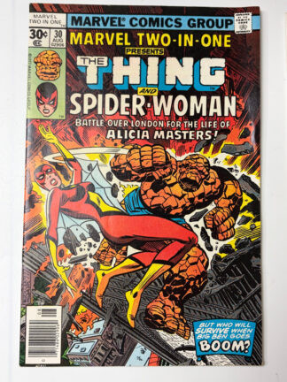 Marvel Two-In-One #30 (1977) 3rd app. Spider-Woman (Jessica Drew) - Cover