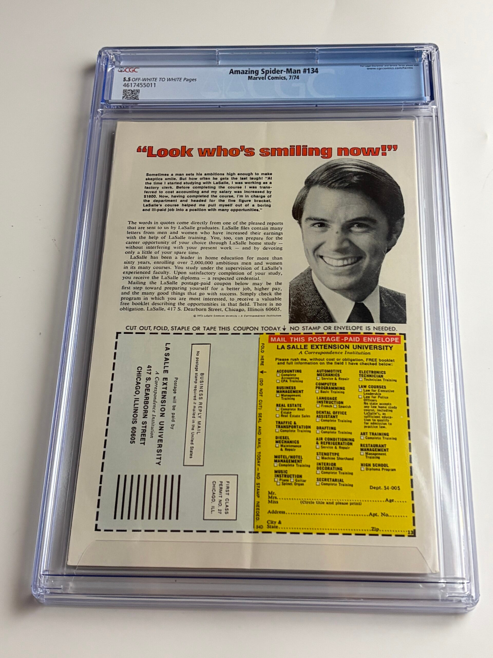 Amazing Spider-Man #134 (1974) 1st app. Tarantula (Jonathan Law), 2nd app. Punisher (Frank Castle) - Cover