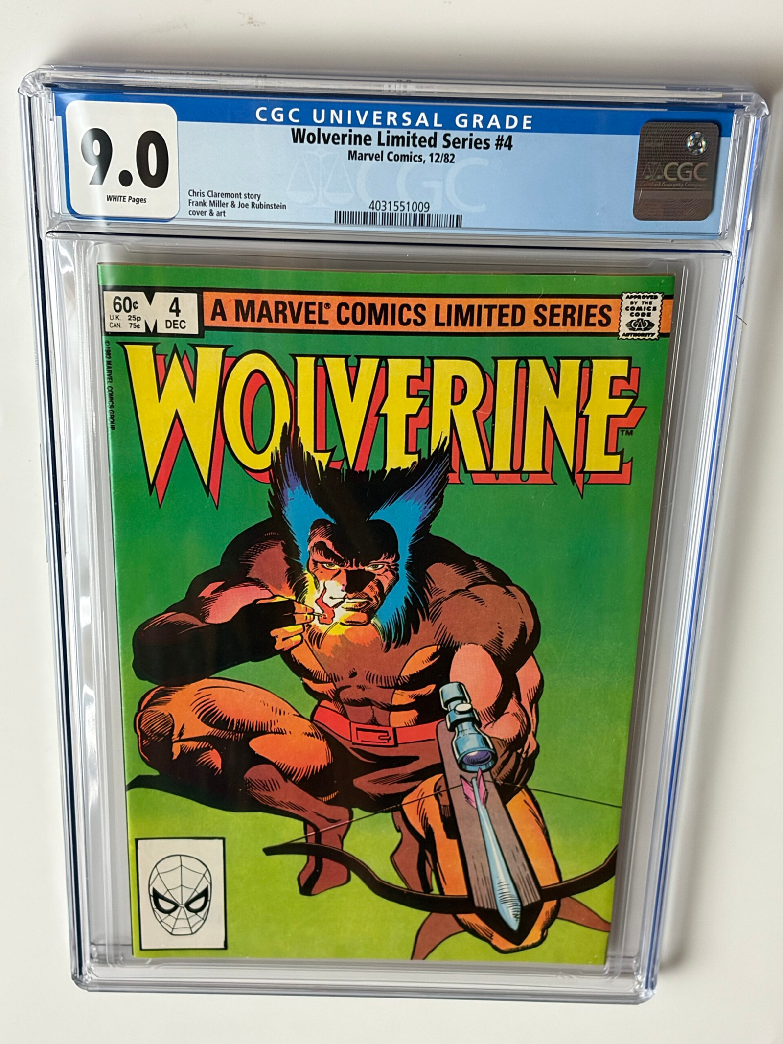 Wolverine #4 (1982) Death of Shingen Harada, Death of Noburu-Hideki - Cover