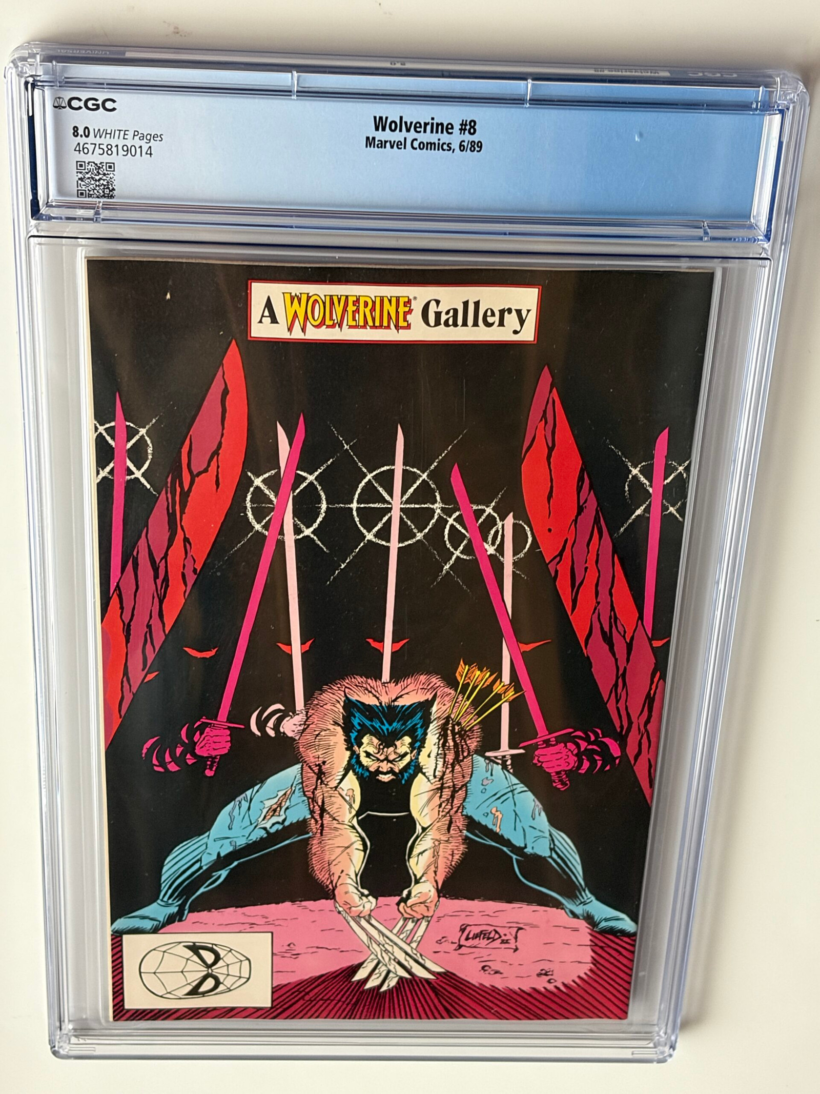 Wolverine #8 (1989) Classic cover art by John Buscema - Cover