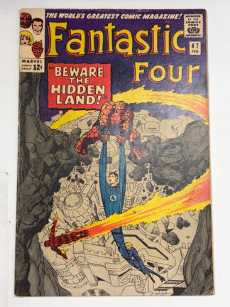 Fantastic Four #47 (1966) 1st app. Maximus, Debut of Attilan, 1st team app. Alpha Primitives - Cover