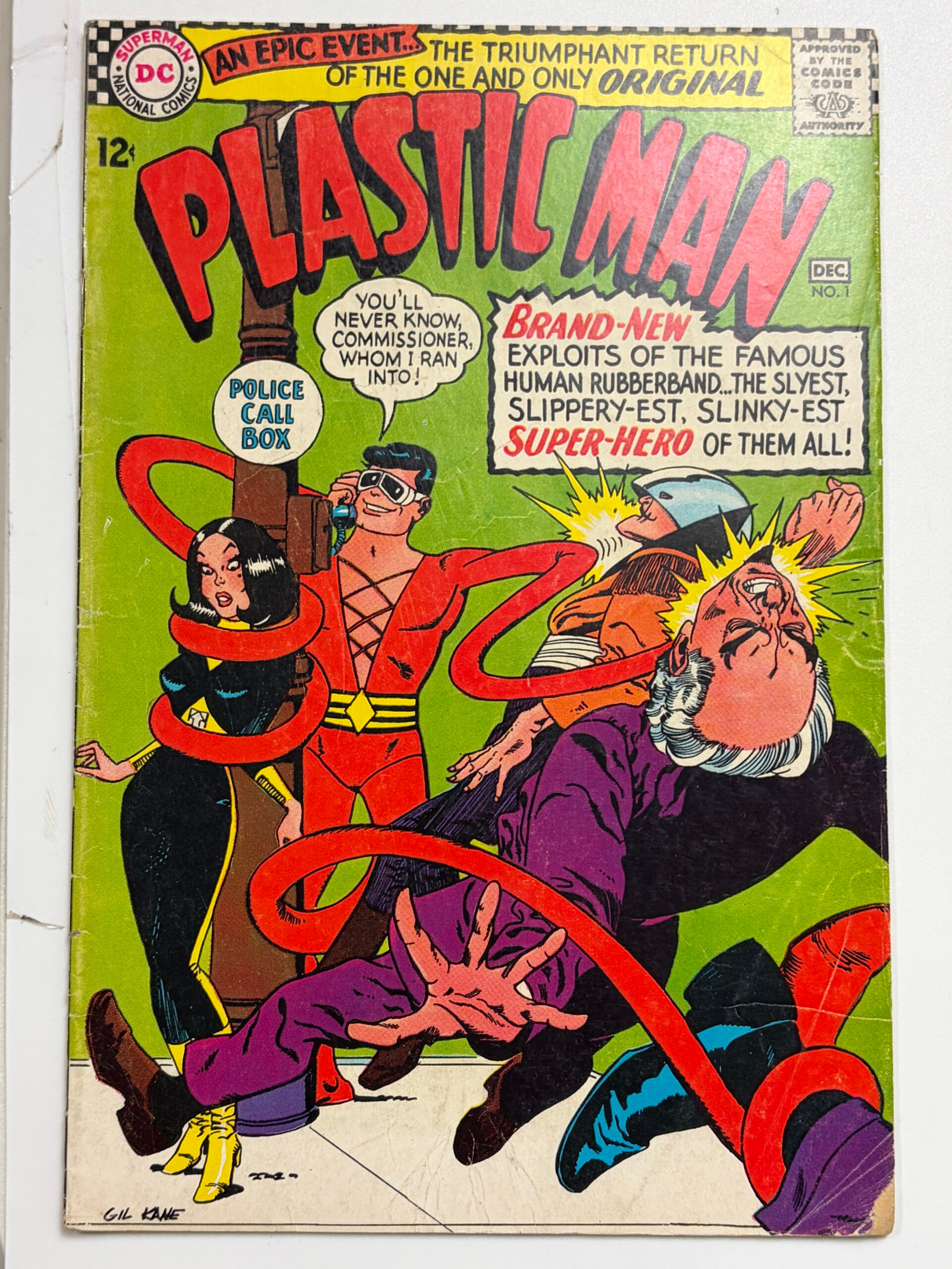 Plastic Man #1 (1966) 1st app. of Plastic Man, son of the original Plastic Man