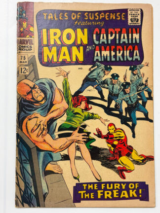 Tales of Suspense #75 (1966) 1st app. Agent 13 (Sharon Carter), 1st app. Batroc The Leaper, 1st cameo app. Peggy Carter - Cover