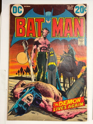 Batman #244 (1972) Classic Neal Adams cover, Battle of Batman vs. Ra's al Ghul - Cover