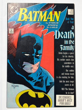 Batman #426 (1988) Start of the 'Death in the Family' storyline - Cover