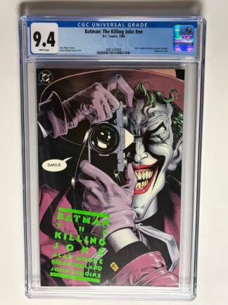 Batman: The Killing Joke #1 (1988) Premiere Issue, Joker cripples Barbara Gordon, Iconic cover art by Brian Bolland