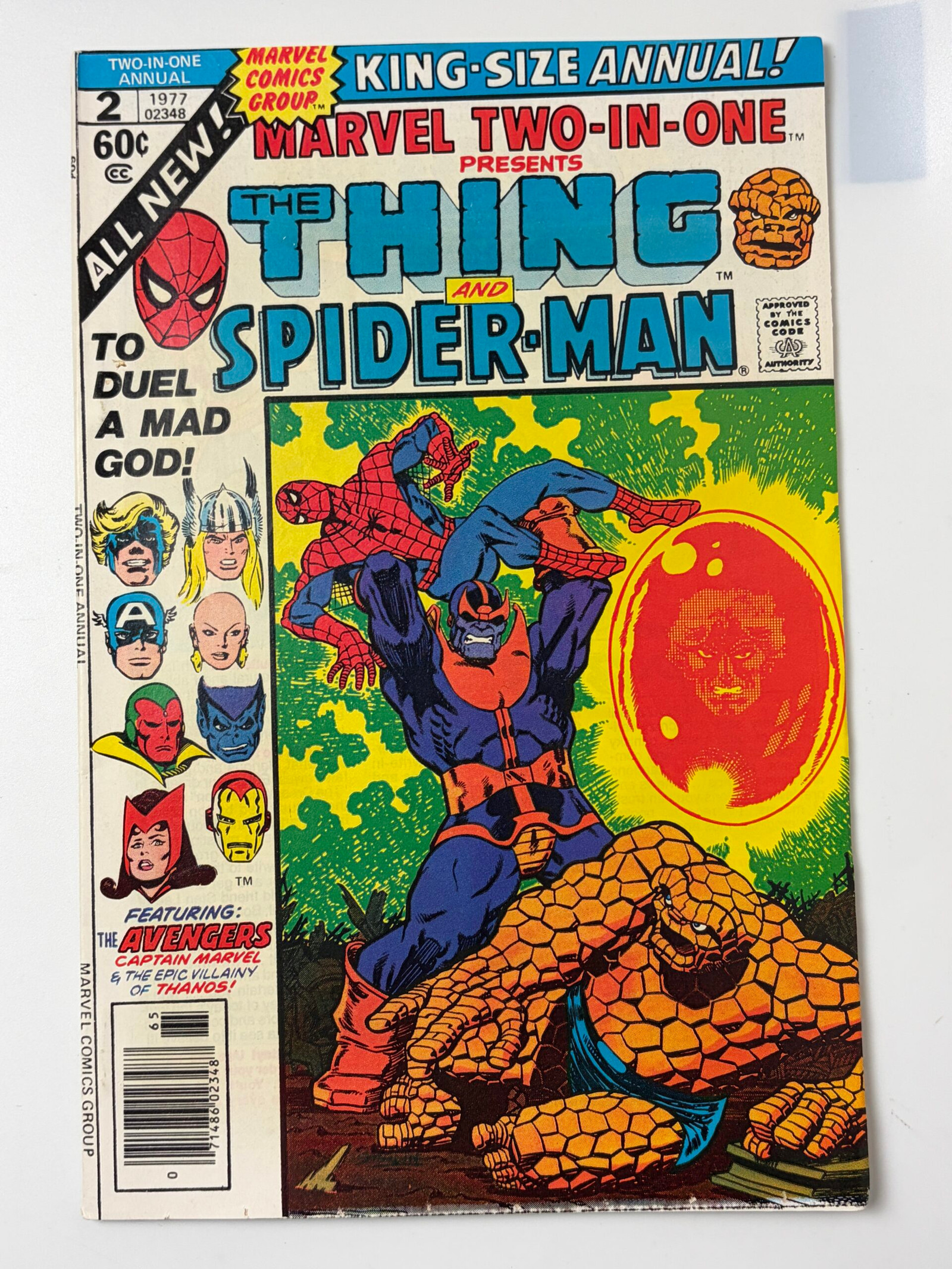 Marvel Two-in-One Annual #2 (1977) Death of Thanos