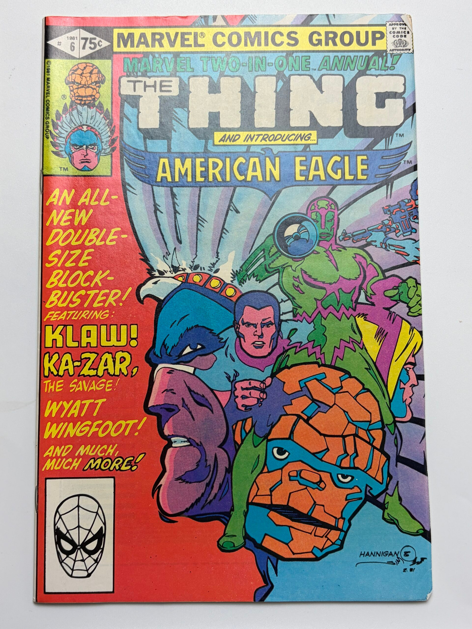 Marvel Two-in-One Annual #6 (1981) 1st app. American Eagle (Jason Strongbow)