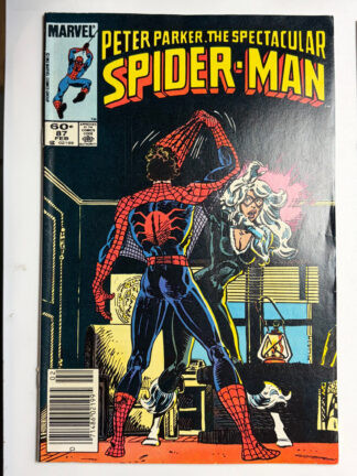 Spectacular Spider-Man #87 (1984) Spider-Man reveals his identity to Black Cat