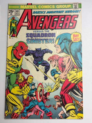 Avengers #141 (1975) 1st published interior art by George Pérez on the Avengers title