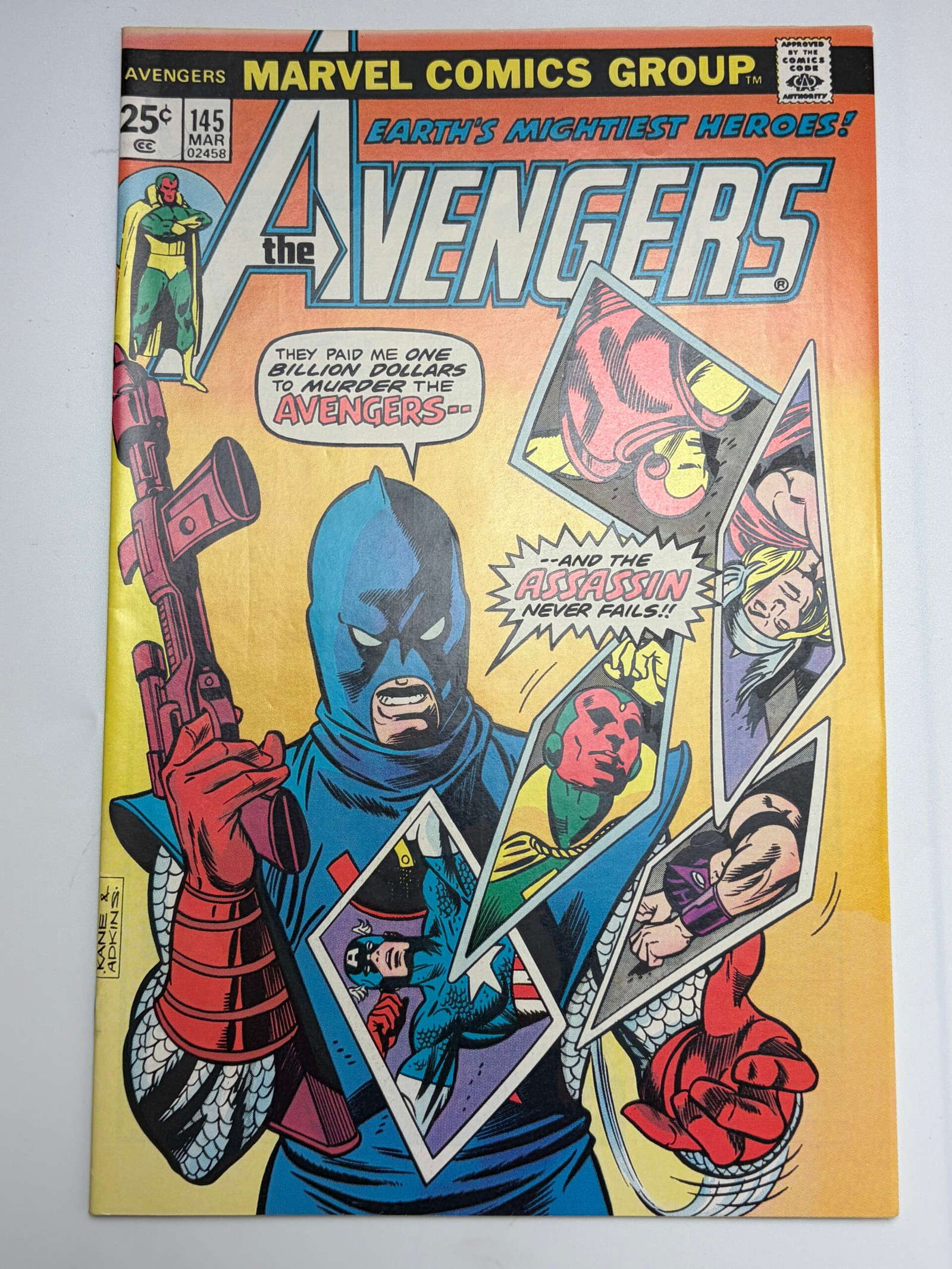 Avengers #145 (1976) 1st app. Assassin (Maria)