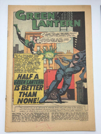 Green Lantern #29 (1964) 1st app. Black Hand