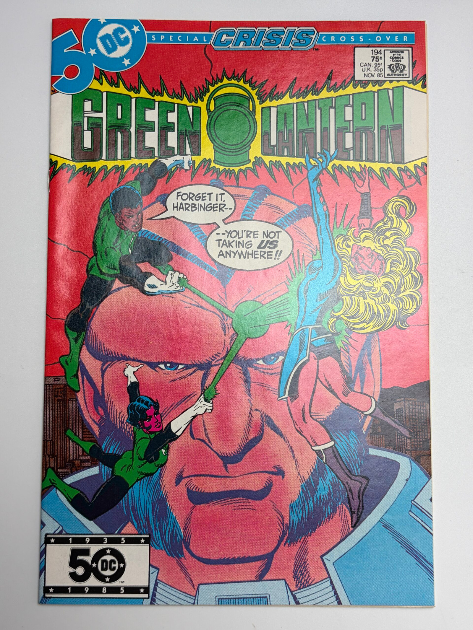 Green Lantern #194 (1985) Classic battle between Hal Jordan and Guy Gardner