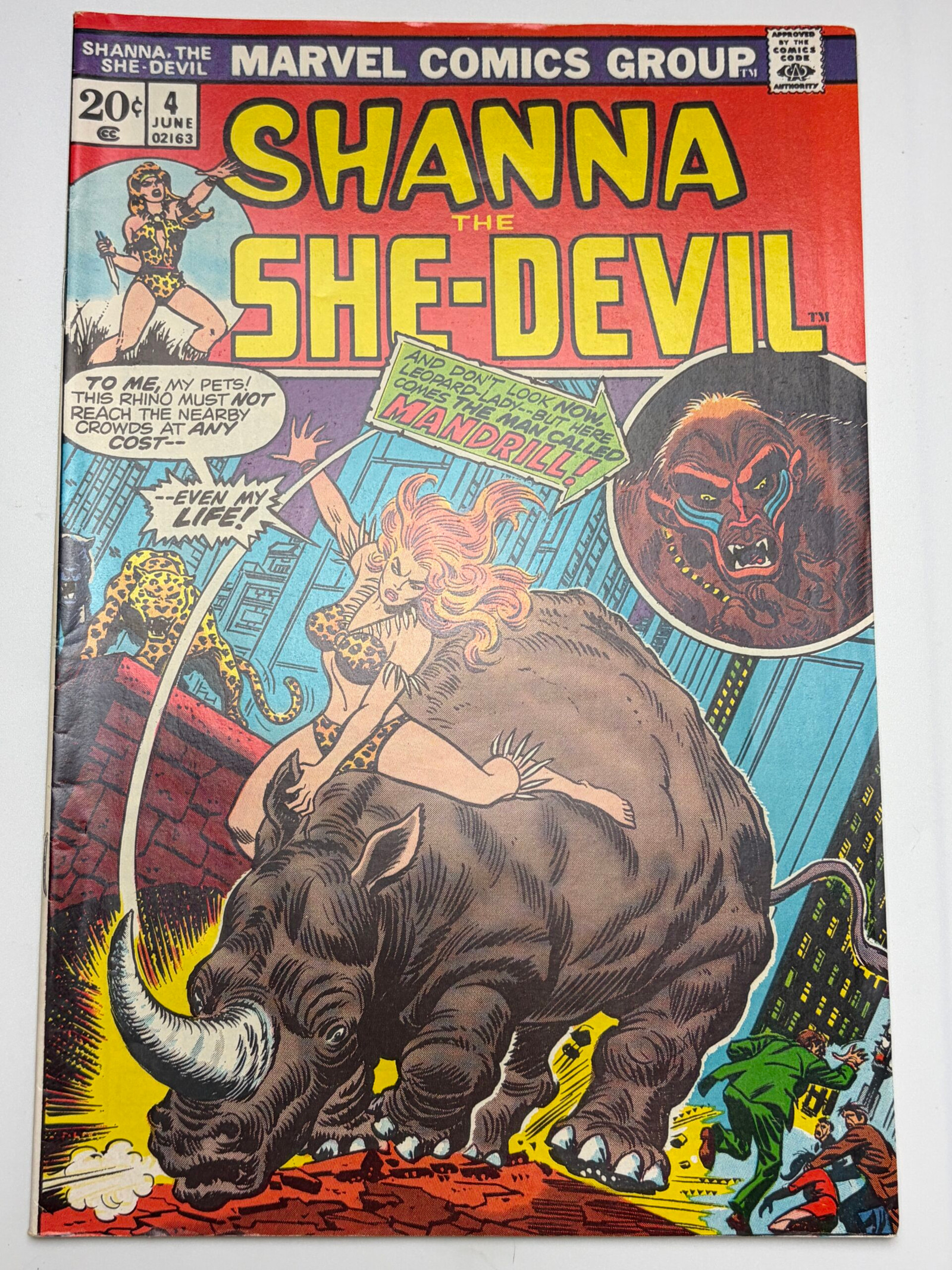 Shanna, The She-Devil #4 (1973) 1st app. Mandrill