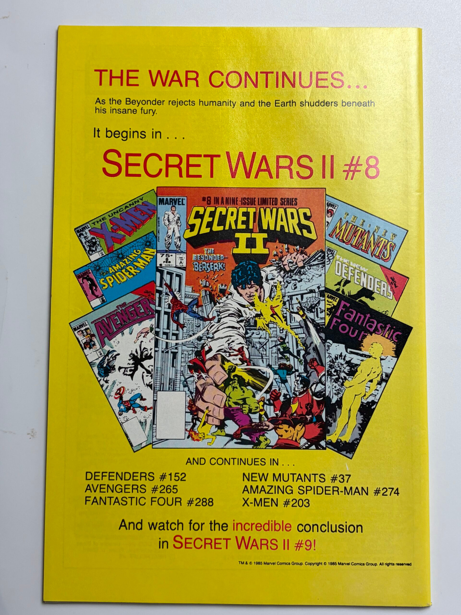 X-Factor #1 (1986) 1st app. Cameron Hodge, 1st app. Rusty Collins, 2nd cameo app. Cable as a baby, 1st team app. X-Factor - Image 2