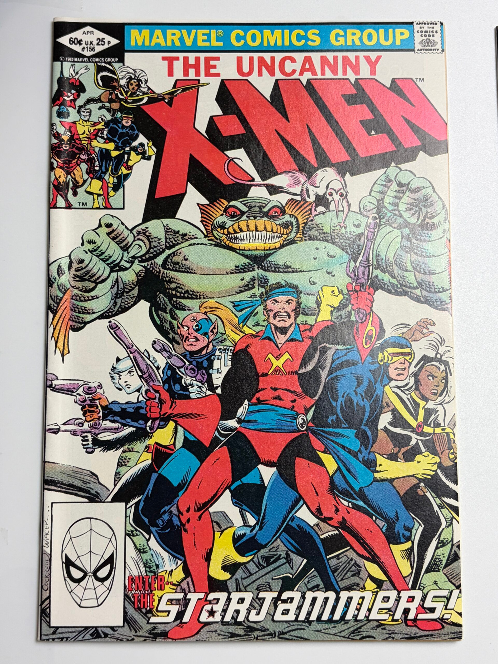 Uncanny X-Men #156 (1982) Origin of Corsair, 1st app. Acanti