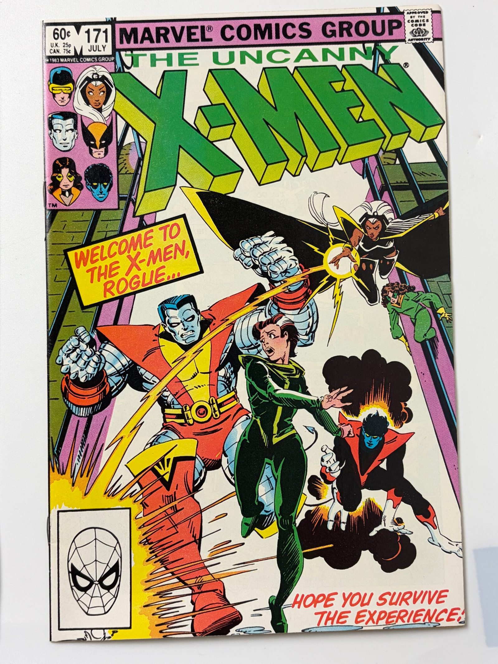 Uncanny X-Men #171 (1983) Rogue joins the X-Men, Debut of Illyana Rasputin's Soulsword
