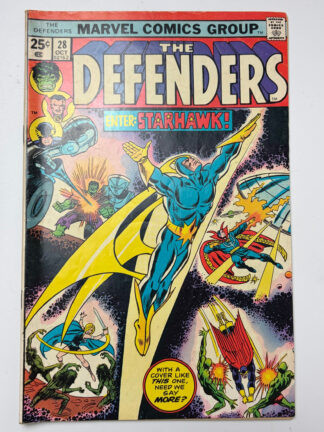 Defenders #28 (1975) 1st full app. Starhawk