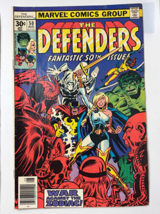 Defenders #50 (1977) 1st full app. Zodiac, Death of Scorpio