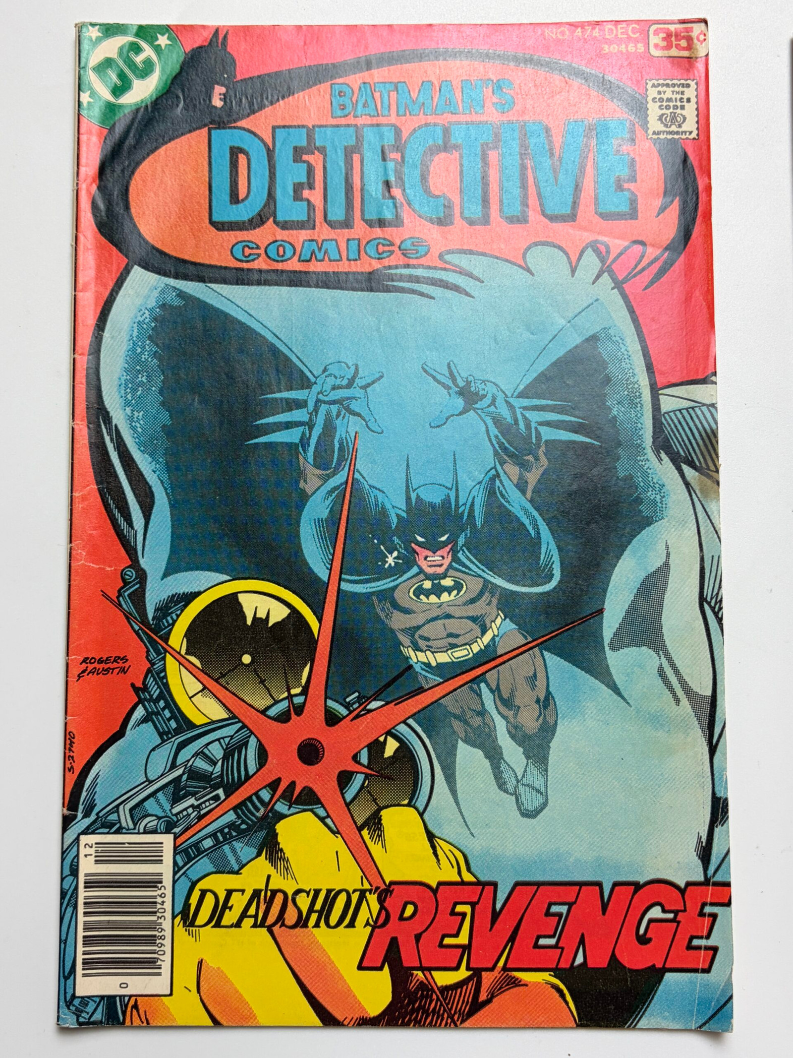 Detective Comics #474 (1977) 3rd app. Deadshot (Floyd Lawton), Debut of Deadshot's modern costume