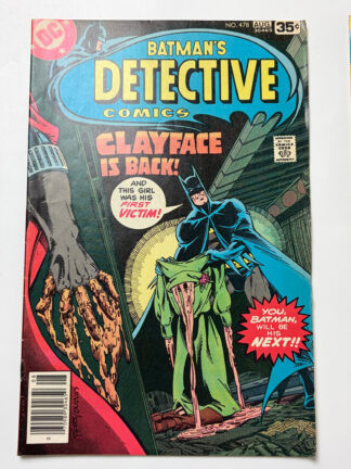 Detective Comics #478 (1978) 1st full app. Clayface (Preston Payne)