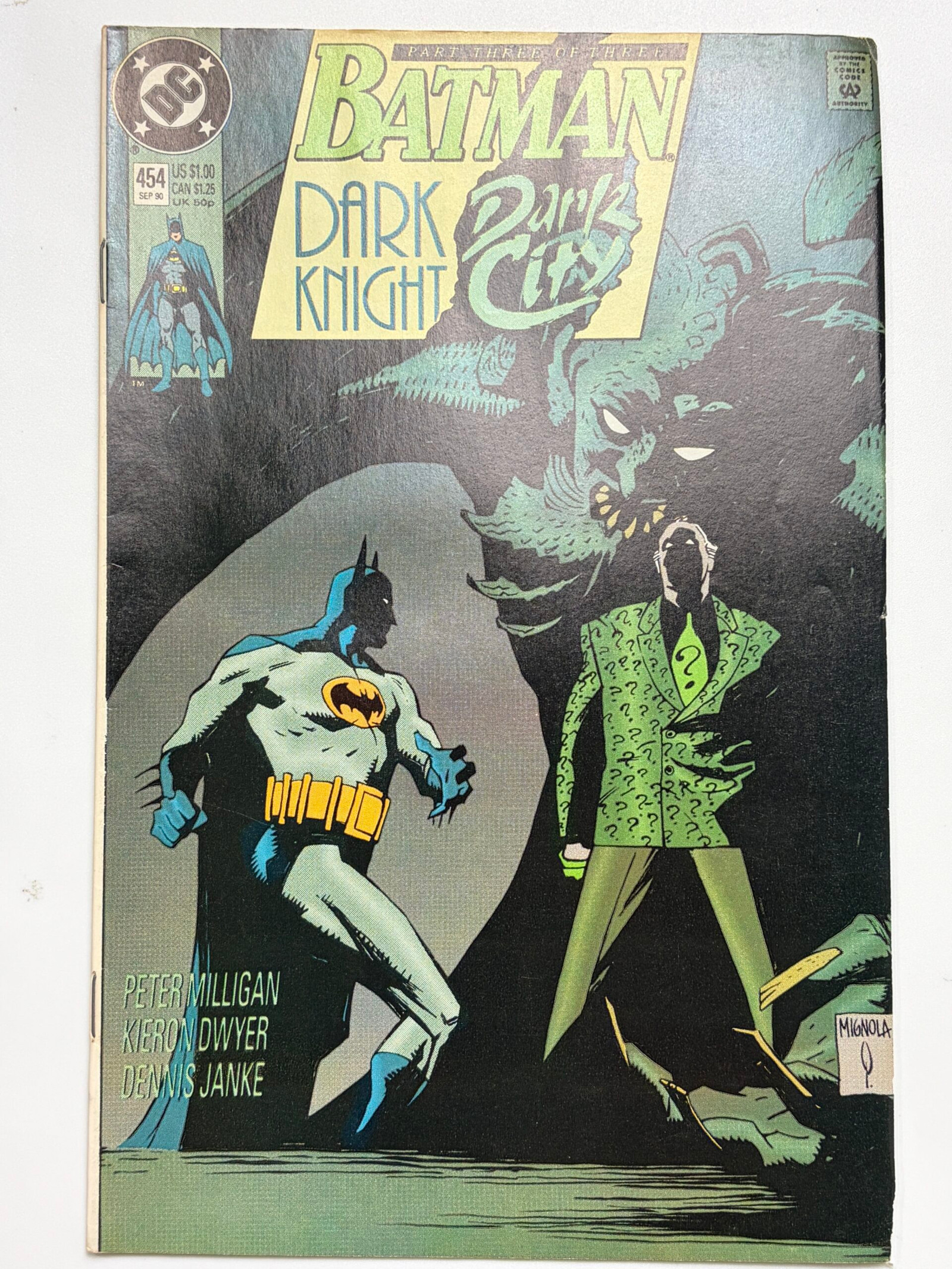 Batman #454 (1990) Mike Mignola cover