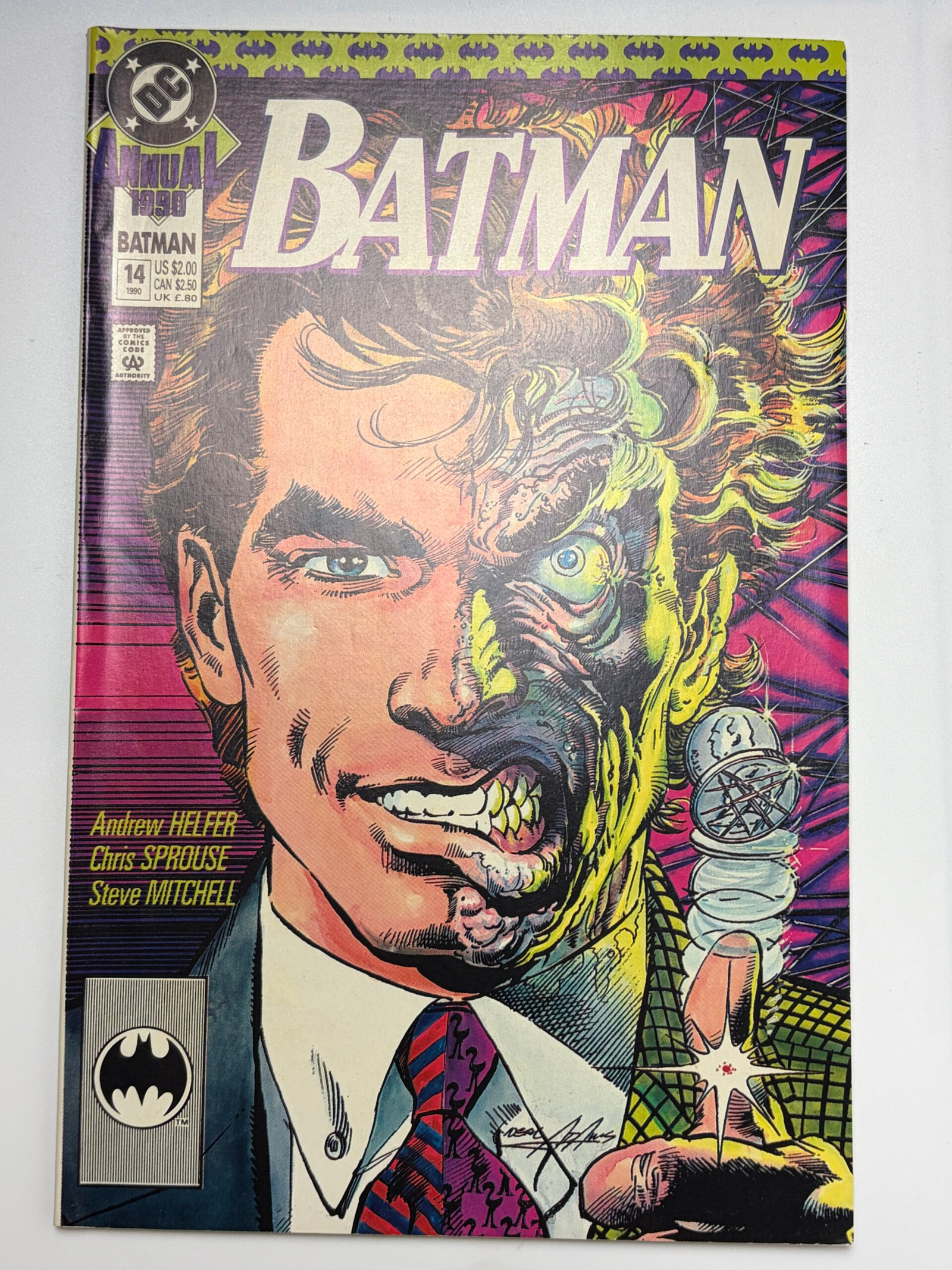Batman Annual #14 (1990) Origin of Two-Face (Harvey Dent) retold
