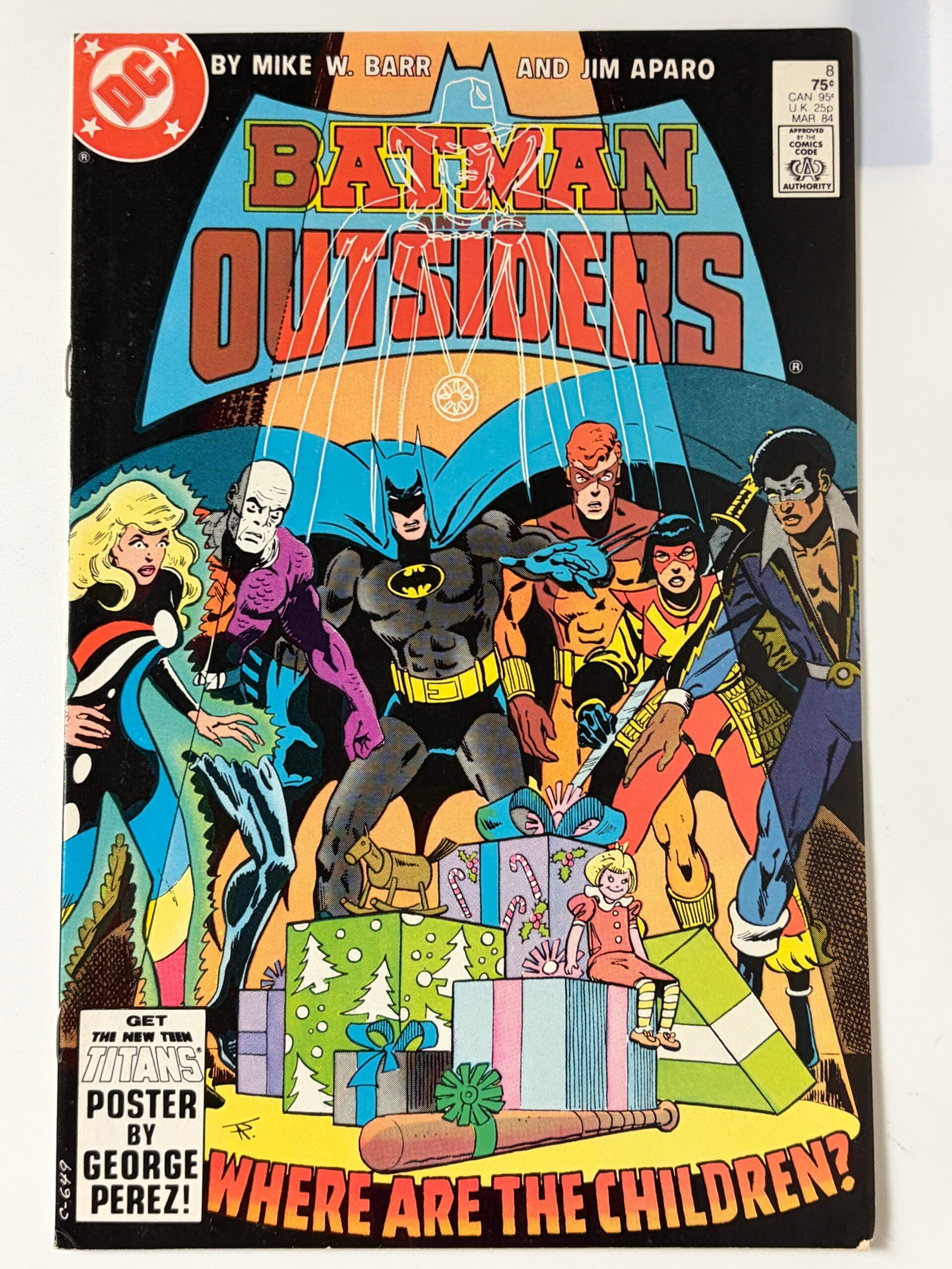 Batman and the Outsiders #8 (1984) 1st cameo app. New Wave