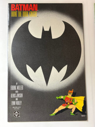 Batman: The Dark Knight Returns #3 (1986) 1st cover app. Robin (Carrie Kelley), Death of Joker