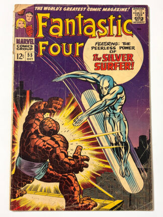 Fantastic Four #55 (1966) Classic cover art by Jack Kirby in 1.5 Fair/Good
