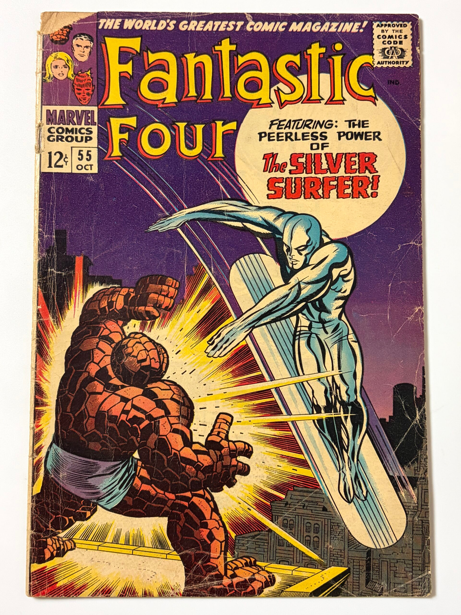 Fantastic Four #55 (1966) Classic cover art by Jack Kirby in 1.5 Fair/Good