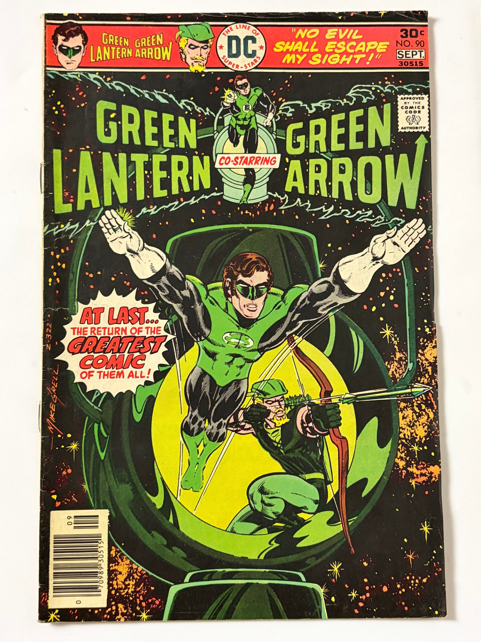 Green Lantern #90 (1976) 1st app. Saarek in 6.5 Fine+