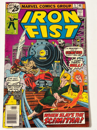 Iron Fist #5 (1976) 1st app. Scimitar in 7.5 Very Fine-