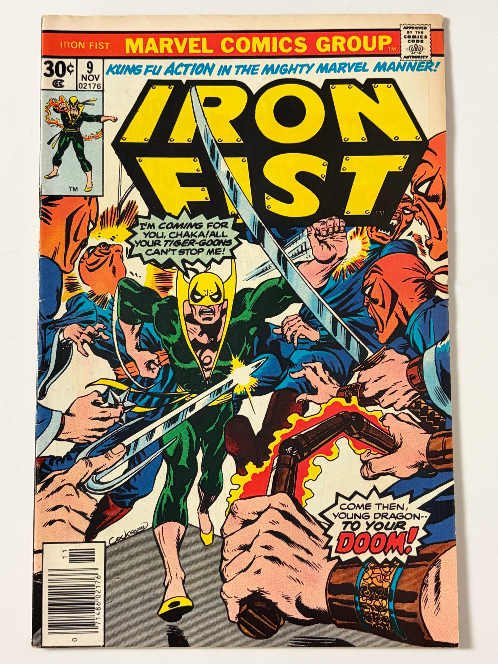 Iron Fist #9 (1976) in 6.5 Fine+