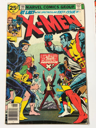 The Uncanny X-Men #100 (1976) 100th issue, Old X-Men vs. New X-Men in 4.0 Very Good