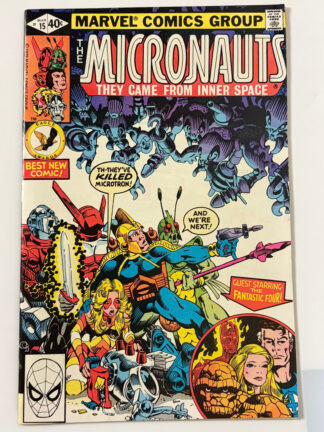 Micronauts #15 (1980) Death of Microton in 9.2 Near Mint-