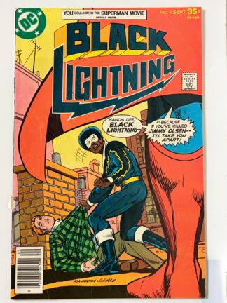 Black Lightning #4 (1977) 1st app. of Cyclotronic Man in 3.5 Very Good-