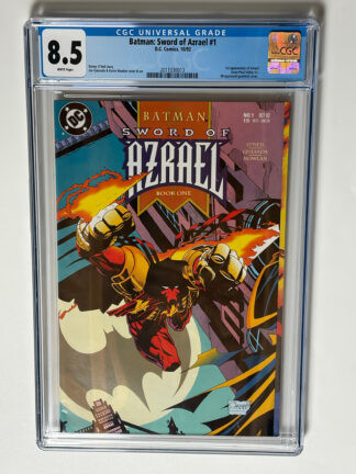 Batman: Sword of Azrael #1 (1992) 1st app. Azrael (Jean-Paul Valley) in CGC 8.5 Very Fine+