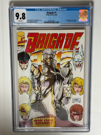 Brigade #1 (1992) 1st app. of Genocide in CGC 9.8 Near Mint/Mint