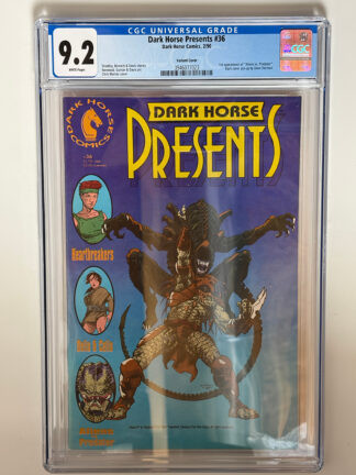 Dark Horse Presents #36 (1990) 1st battle of Aliens vs. Predator in CGC 9.2 Near Mint-