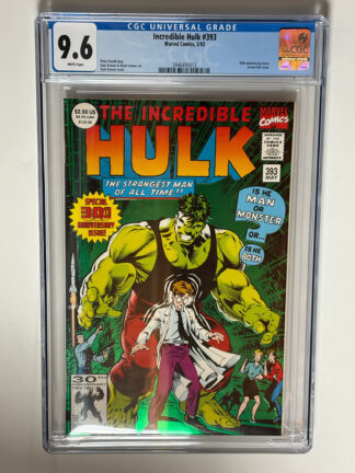 Incredible Hulk #393 (1992) 30th Anniversary Issue in CGC 9.6 Near Mint+
