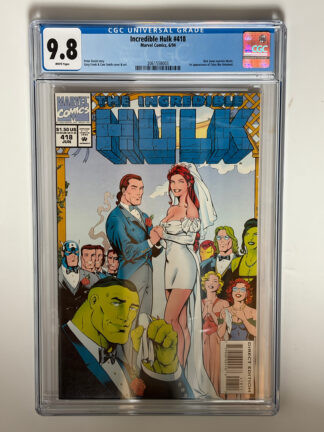 Incredible Hulk #418 (1994) 1st app. Talos the Untamed, Rick Jones marries Marlo in CGC 9.8 Near Mint/Mint
