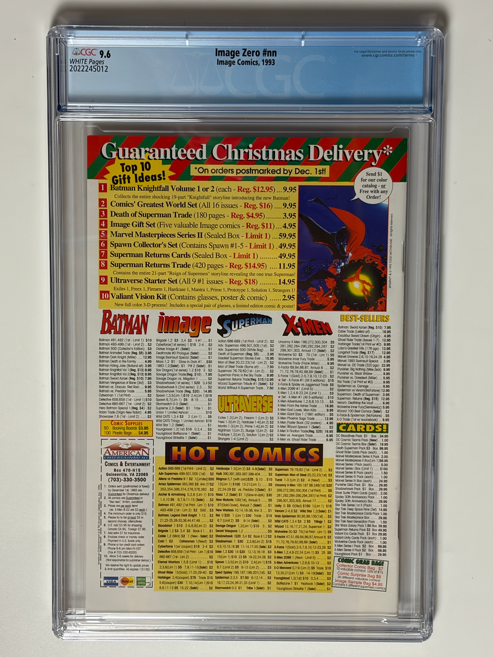 Image Zero #0 (1993) 1st app. of Troll & The Freak in CGC 9.6 Near Mint+ - Image 2